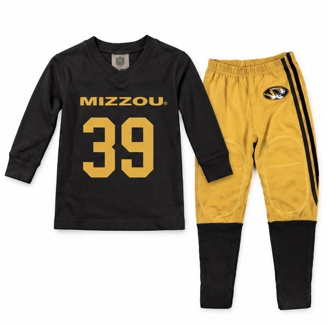 W&W MIZZOU TIGERS KIDS FOOTBALL PJ SET|9512