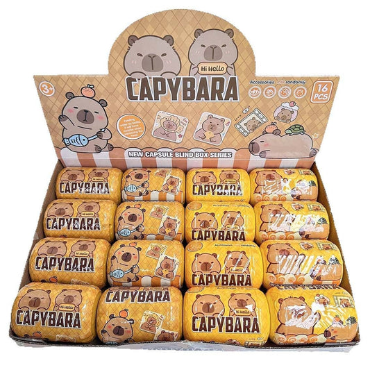 Capsule Capybara Blind Box 16pcs Set