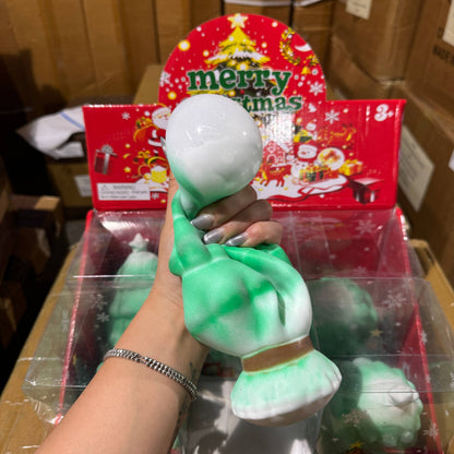 JUMBO WRAPPED Light Up Christmas Tree Squishy 6/pk | A230