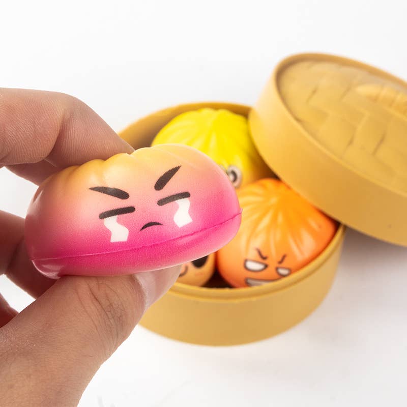 Mini cute emoji DUMPLINGS Squishy Squeeze Toy Fidget Toy