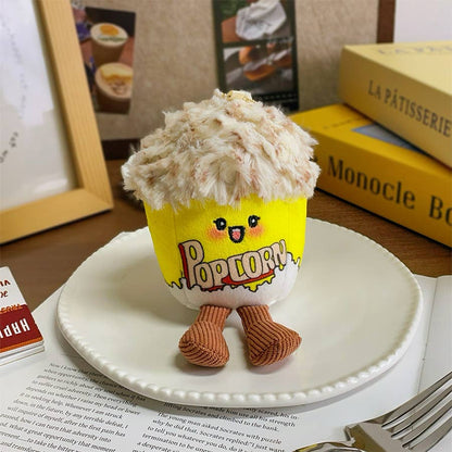 Creative birthday cake plush toy keychain charm gift