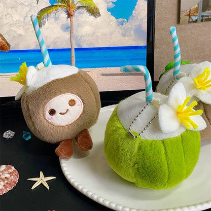 Summer Vacation seaside Coconut keychain Souvenir small gift