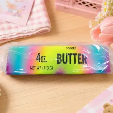 Rainbow Butter Stick Squishy Toy Slow Rising Fidget Toy