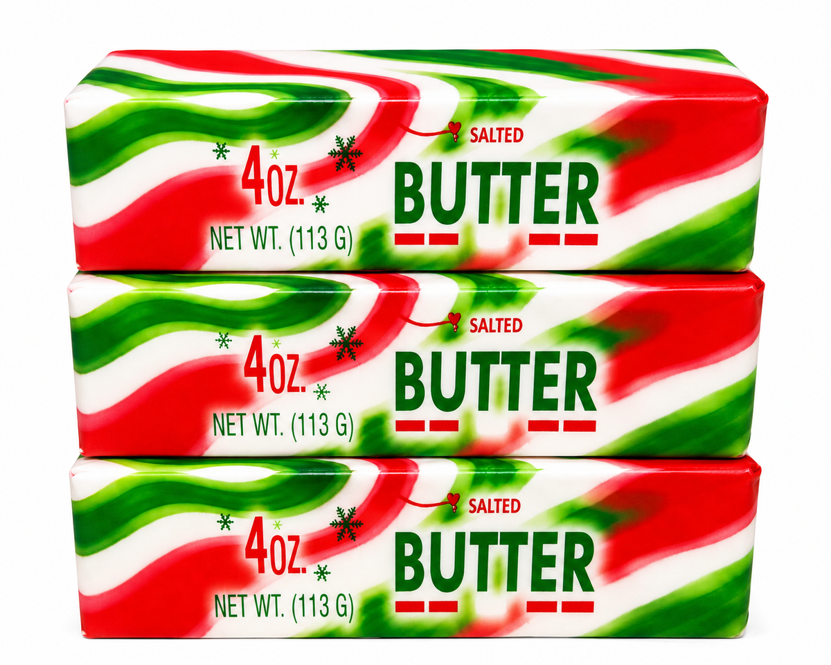 Christmas Holiday Butter Squishy 🎄🧈- Slow Rise Sensory Toy