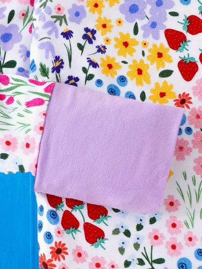 Strawberries & Wildflowers Bamboo Sleeper|8809