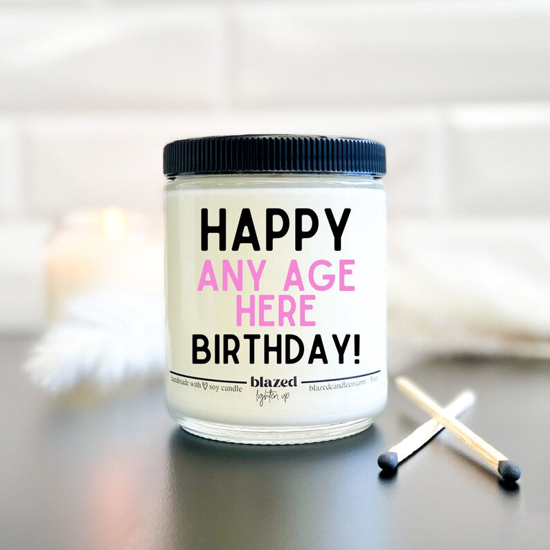 Any Age Birthday Candle
