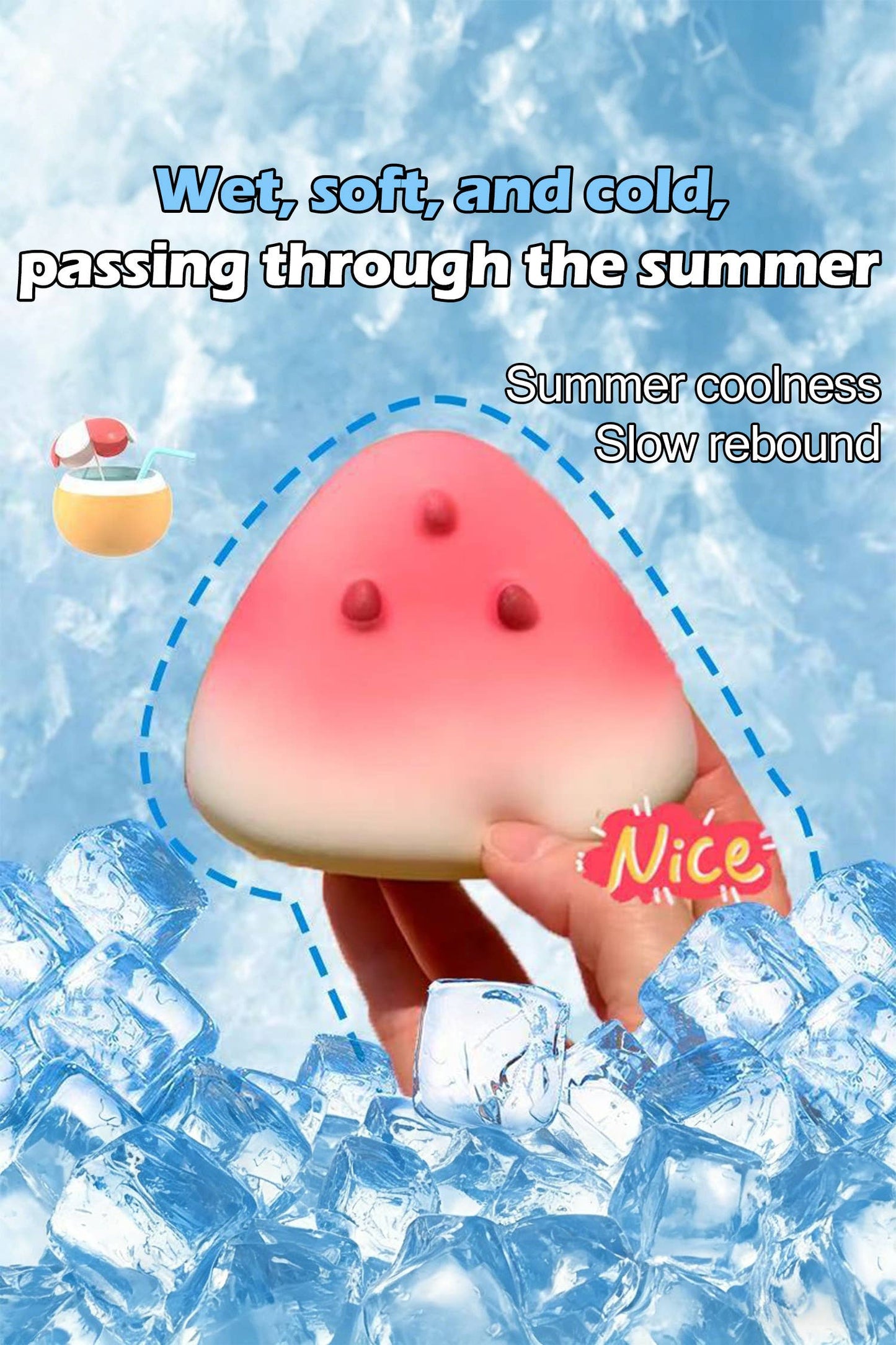 Watermelon Slice Slow Rebound Stress Relief Squeeze Toy
