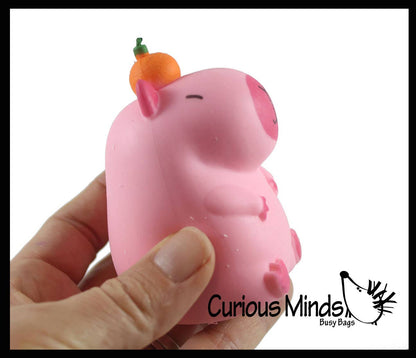 1 Capybara Stretchy Sand Filled - Lover Sensory Fidget Toy W