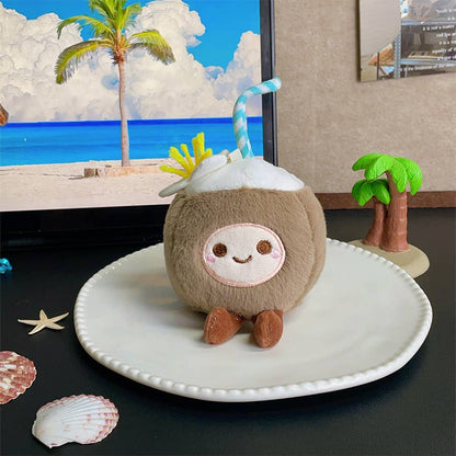 Summer Vacation seaside Coconut keychain Souvenir small gift