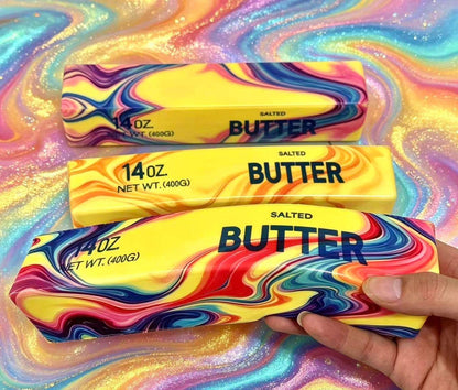 Large Tie-Dye Butter Squishy – Jumbo Slow-Rising Stress Toy