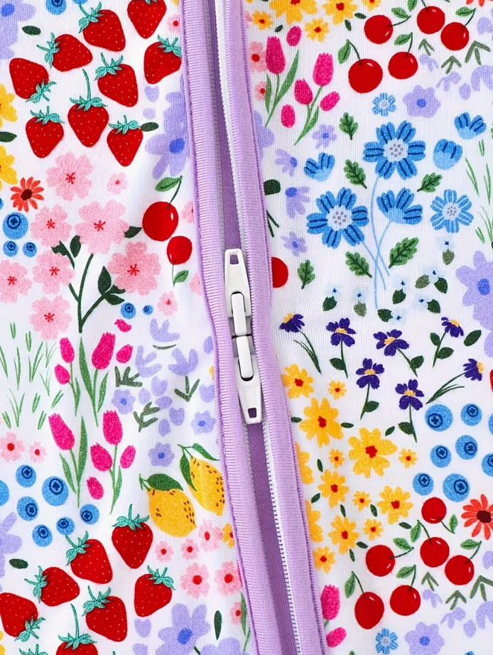 Strawberries & Wildflowers Bamboo Sleeper|8811