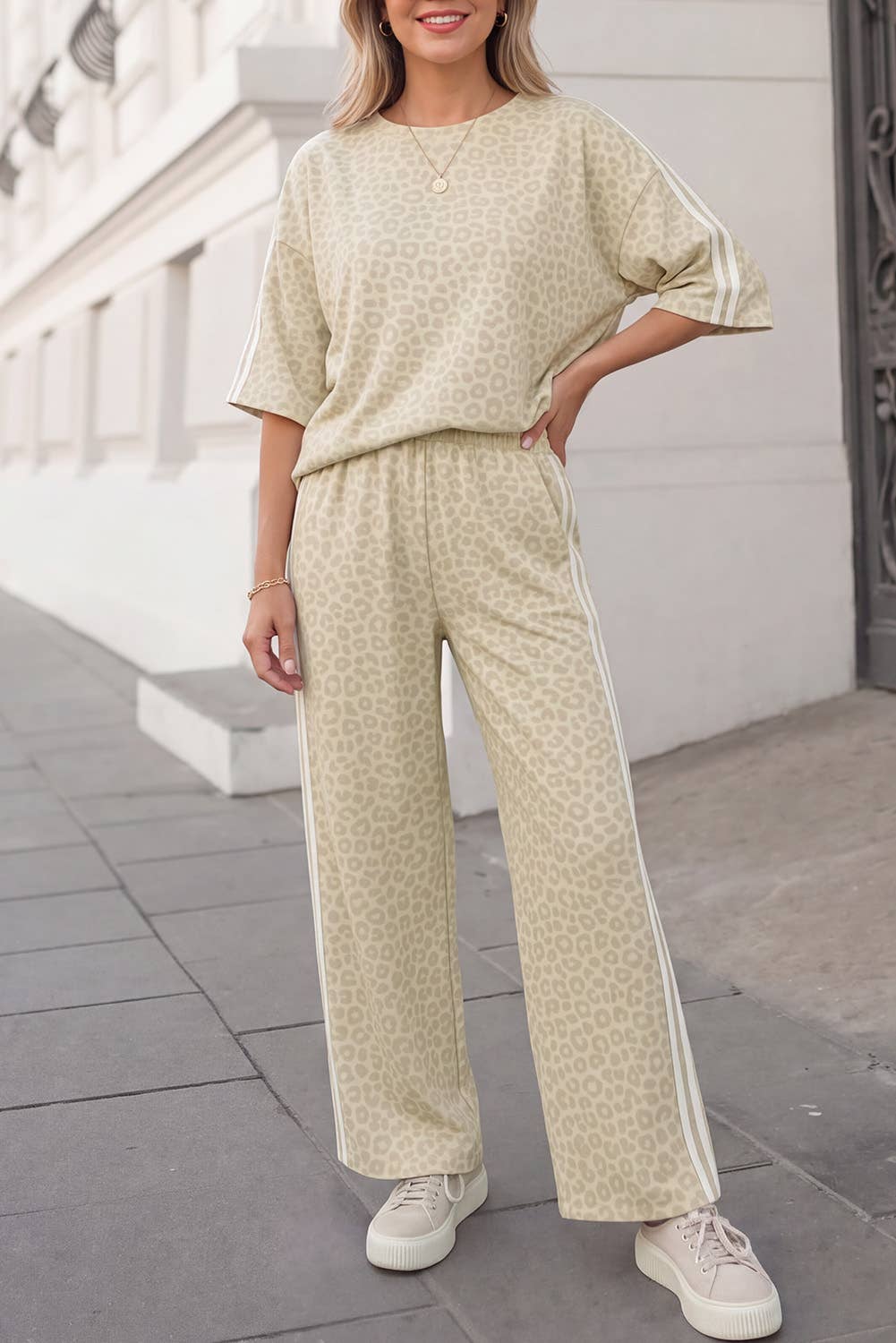 Leopard / Camo / Mallard Striped Detail Pants Set | S-4X