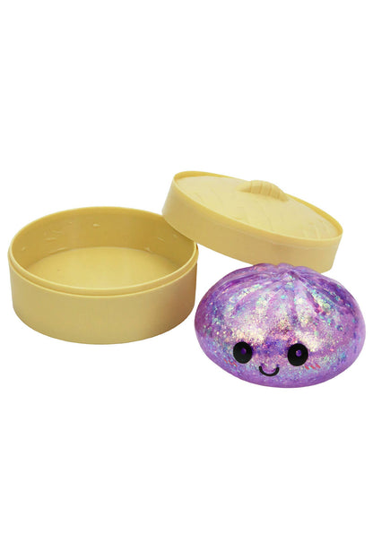 Glitter Maltose Putty Bao Bun Dumpling Squishy - 12 Pcs