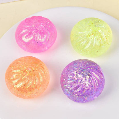 Sparkle Bead Filled Dumpling Shape Fidget Stress Toy