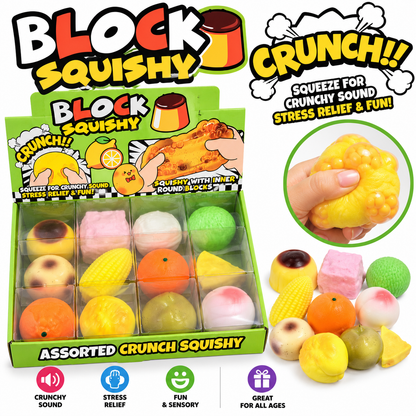 Assorted Crunch Squishy — Block Squishy ASMR Crunch