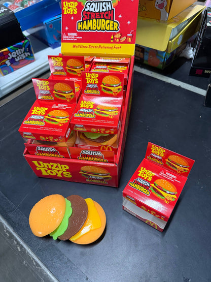 Stretchy Hamburger Squishy burger Stress Toy