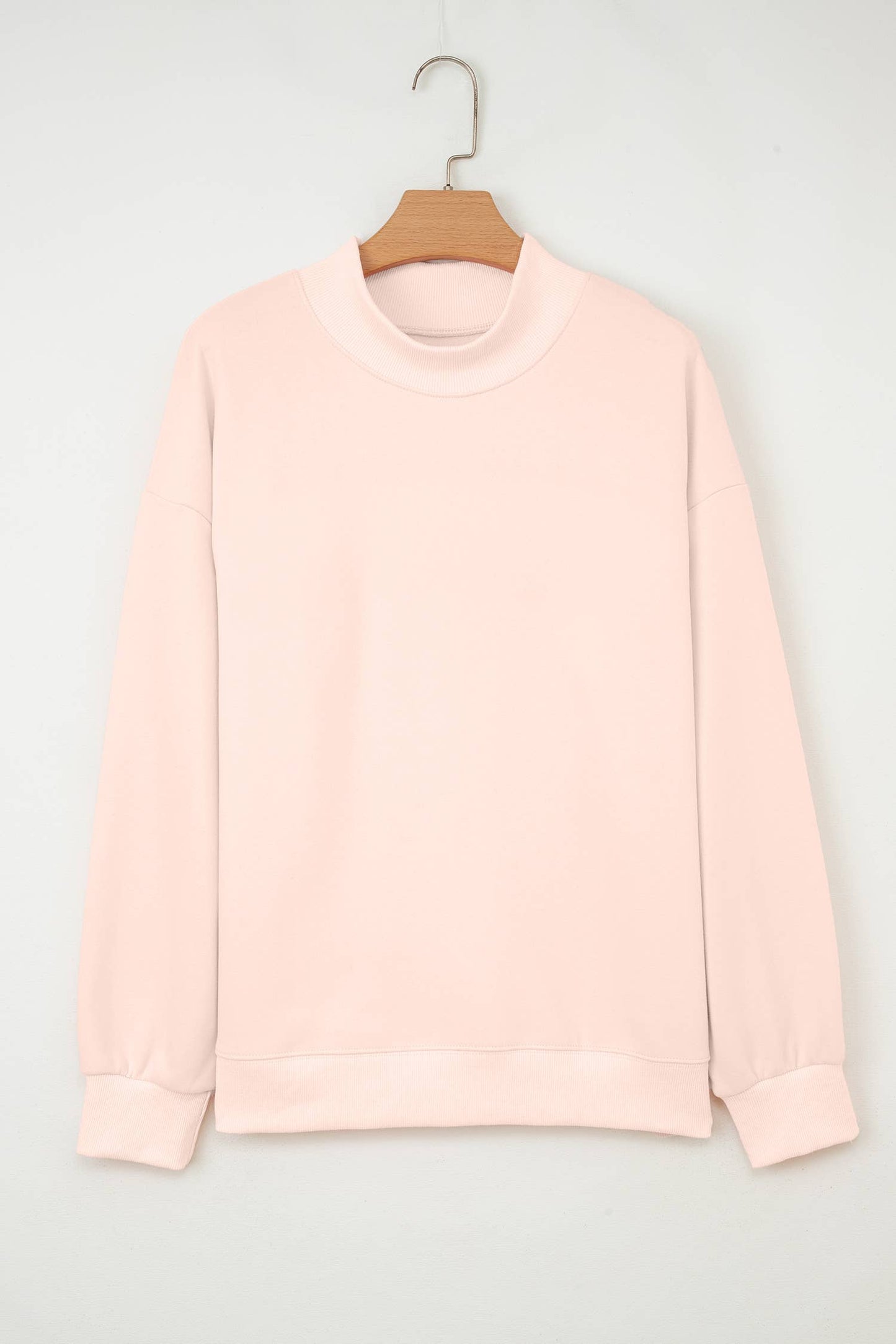 66 Plus Size Blessed Embroidered Mock Neck Sweatshirt (S-4X)