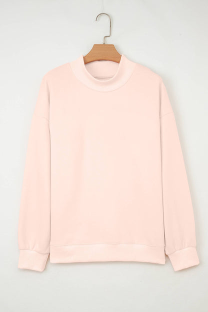 66 Plus Size Blessed Embroidered Mock Neck Sweatshirt (S-4X)