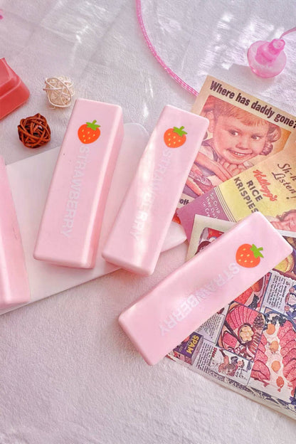 LDC 1PC PU Strawberry Sticker Relieve Pressure Squishy Toy