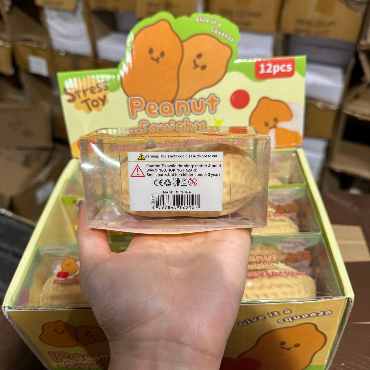 Crackling Crunchy Large Peanut Squishy | A208B