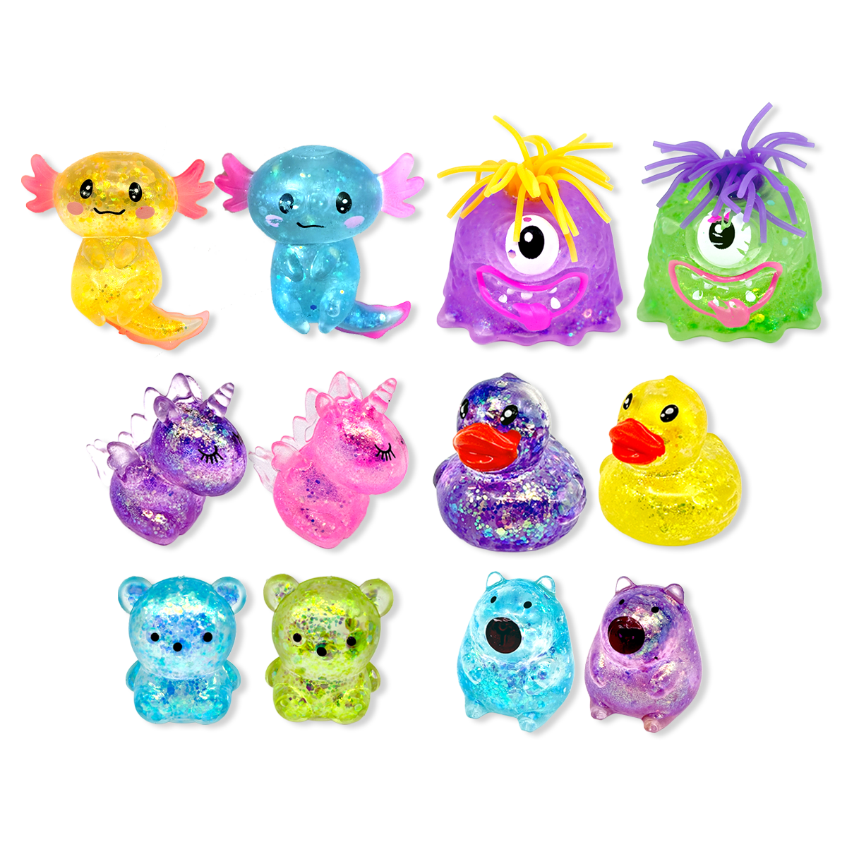 Fun Doh Squish and Squeeze Gummy Fidget Toy - 12/Display