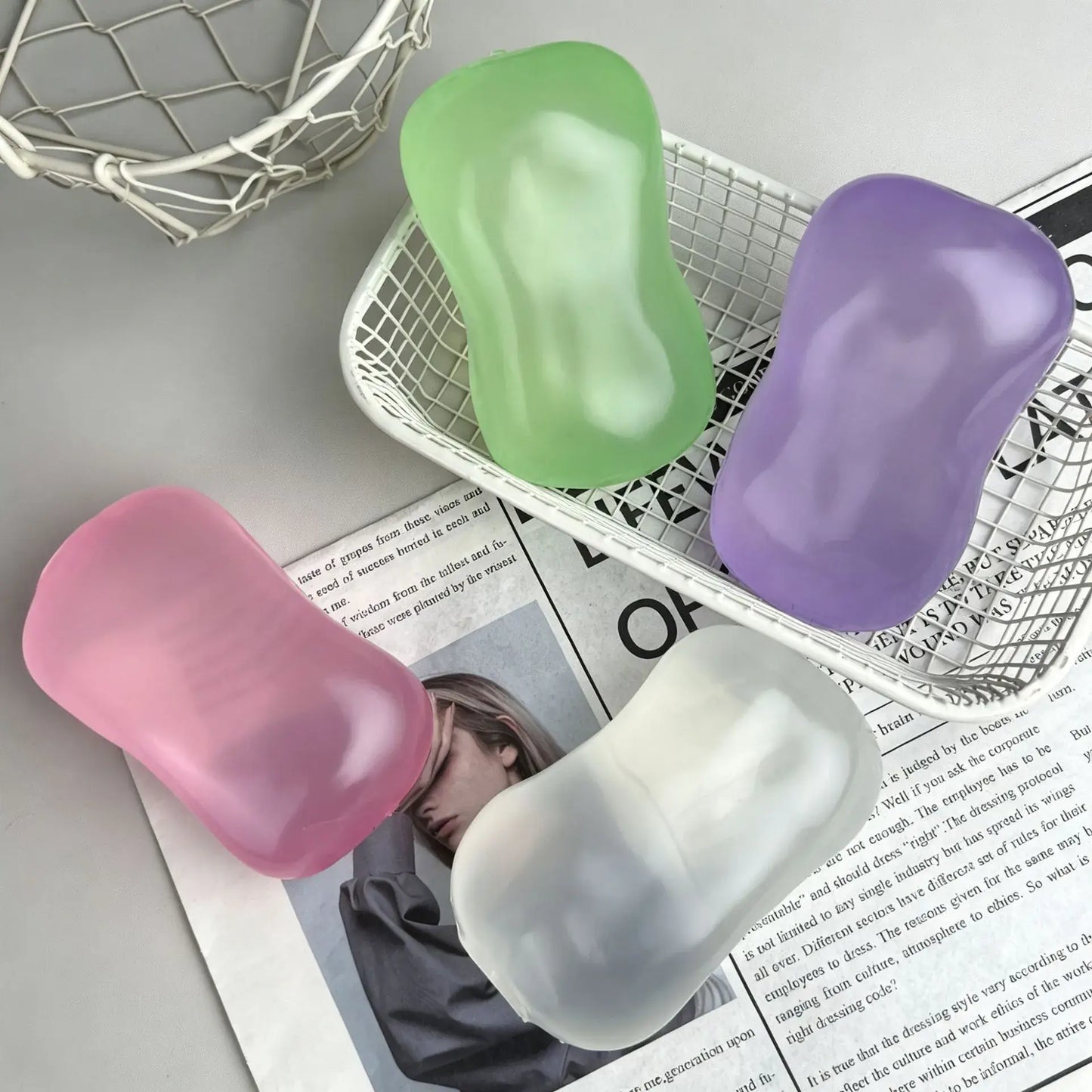 Moldable Transparent Coconut Oil Soap Squishy Stress Relief Toy