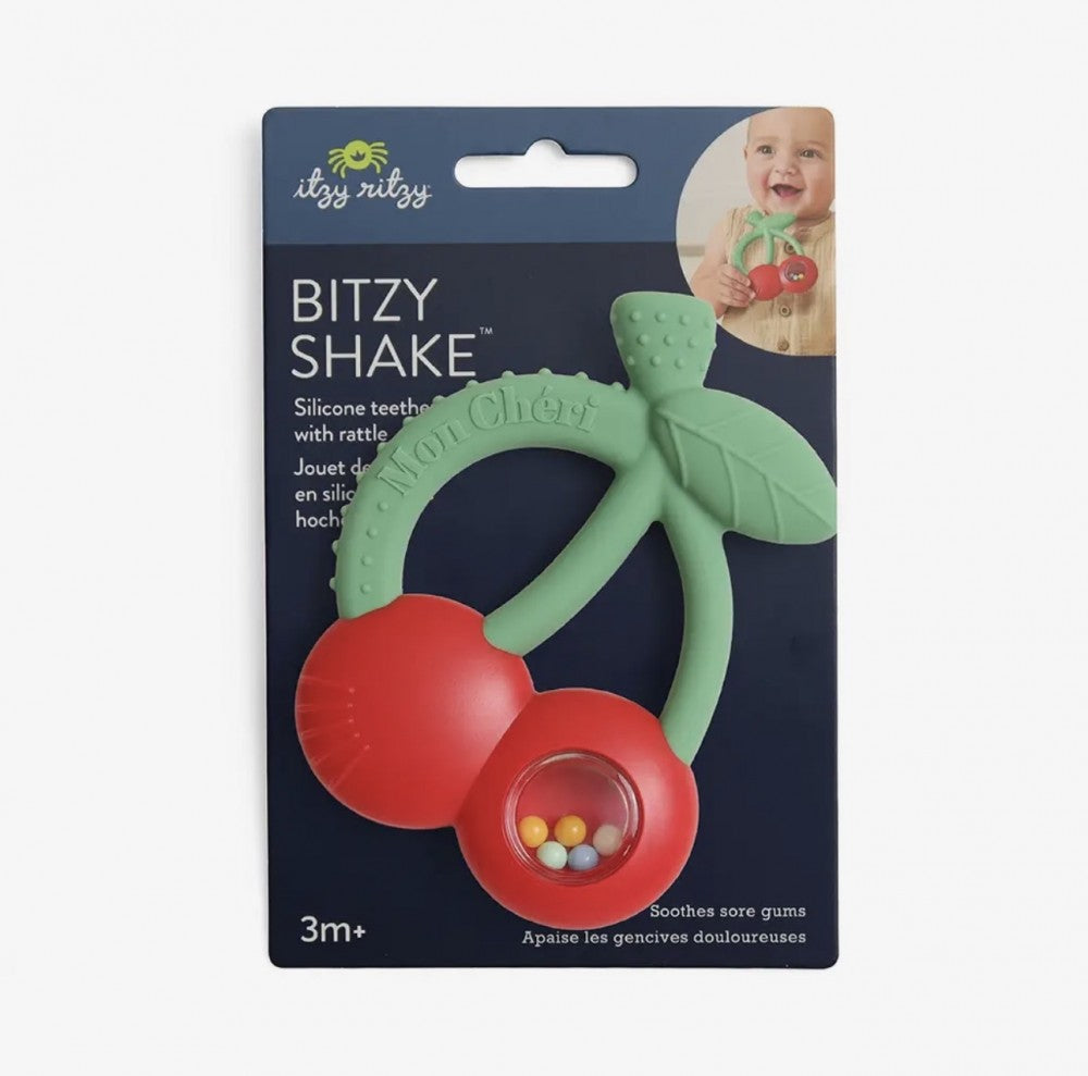 ITSY SHAKE CHERRIES TEETHER RATTLE|9358