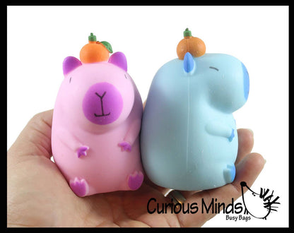 1 Capybara Stretchy Sand Filled - Lover Sensory Fidget Toy W