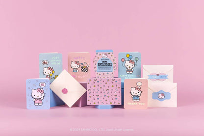 Hello Kitty Classic Pink Mini Note Cards with Stickers