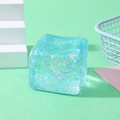 5cm Maltose glitter Cube squishy Toy Stress Relief ball Toy