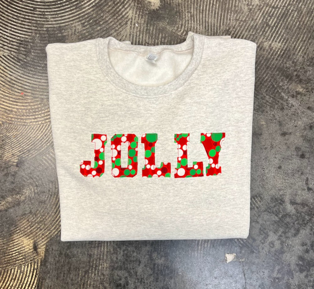 Jolly Applique Sweatshirt|8143