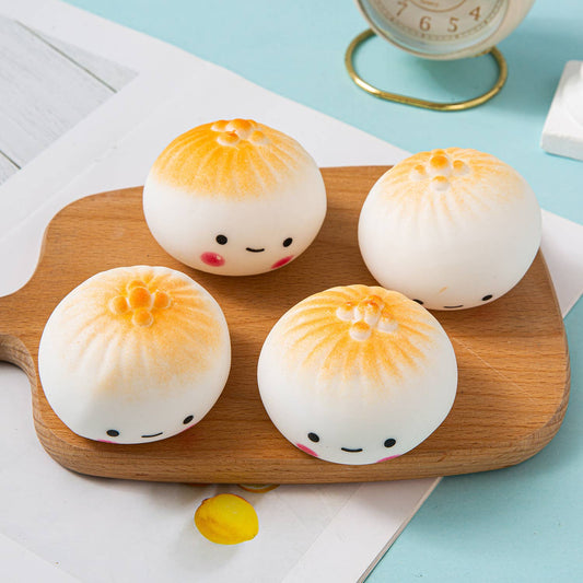 Cute smile mini DUMPLINGS Squishy Squeeze Toy Fidget Toy