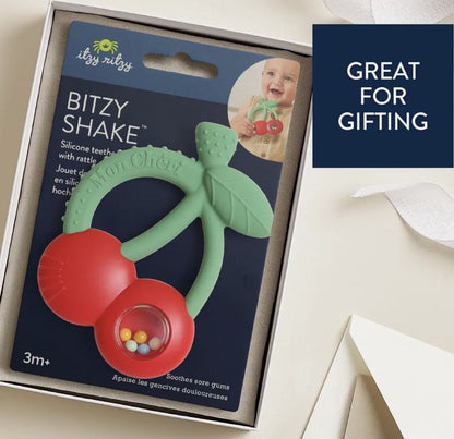ITSY SHAKE CHERRIES TEETHER RATTLE|9359