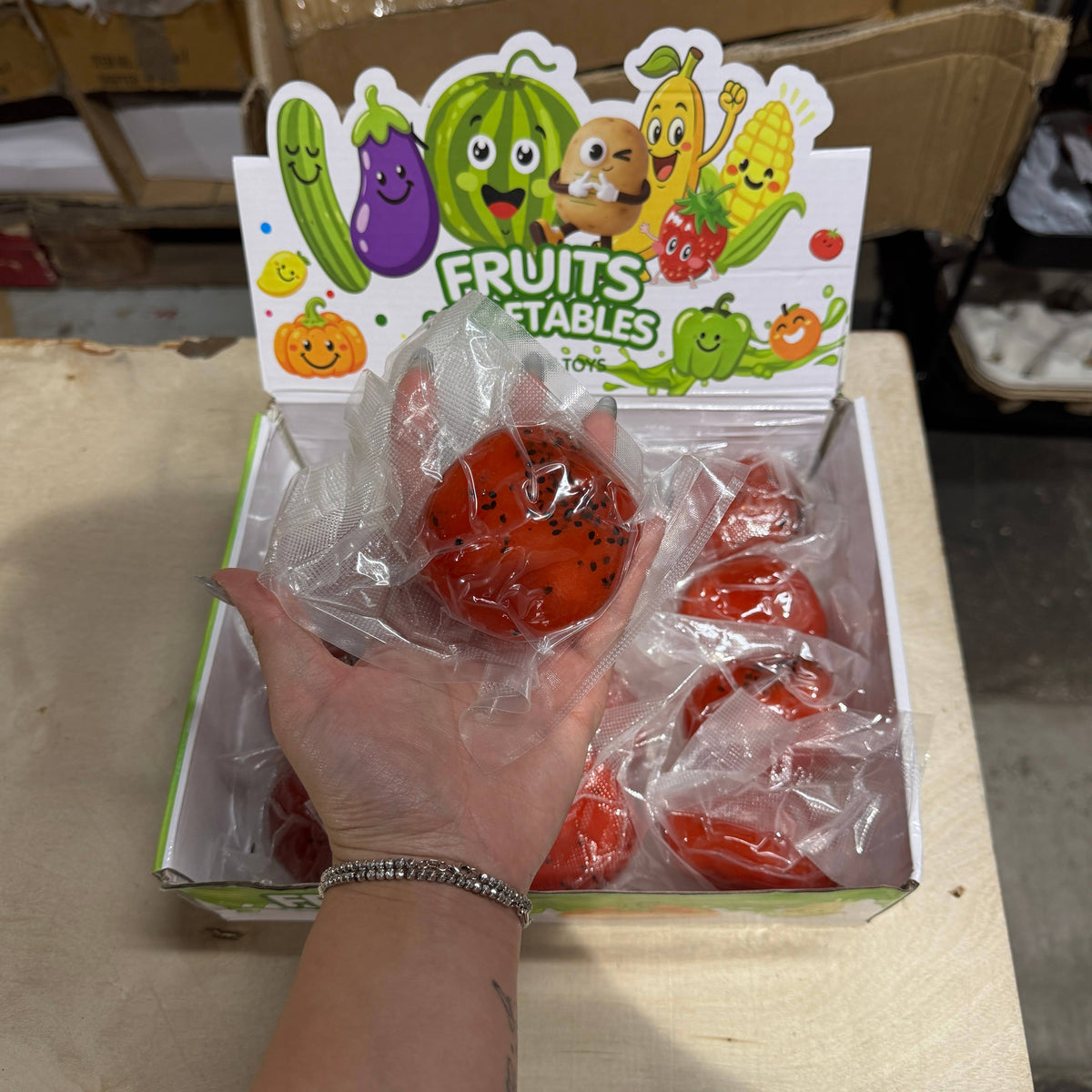 Watermelon Fruit Icy Slushy Ball Squishy 12/pk | A145
