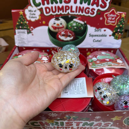 WRAPPED 3-in-1 Mini SS Reindeer Dumpling 12/pk | A036
