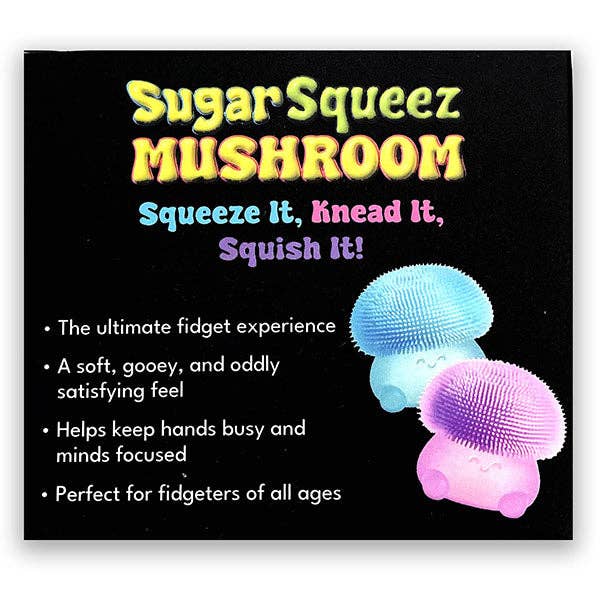 SugarSqueez Squishies® Maltose Mushroom Fidget Stress Ball (1pc) Assorted Colors