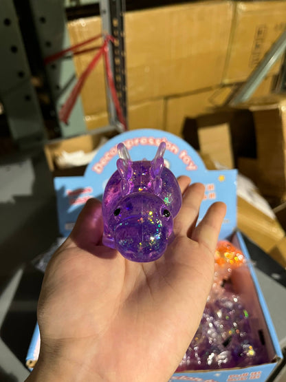 Sugar Squeeze Glitter Stegosaurus Toy | A026