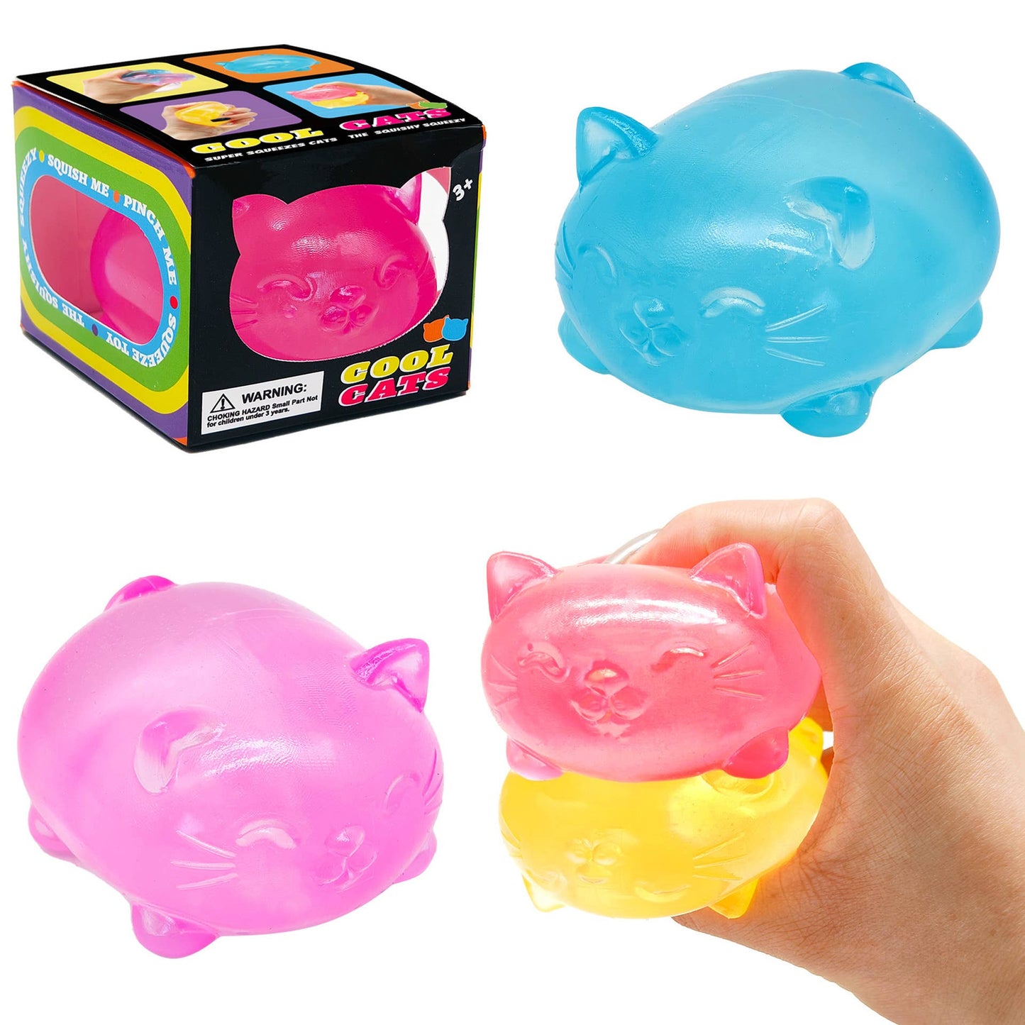 Gummy bear cute cat  Squishy fidget Toy Stress Relief Toy