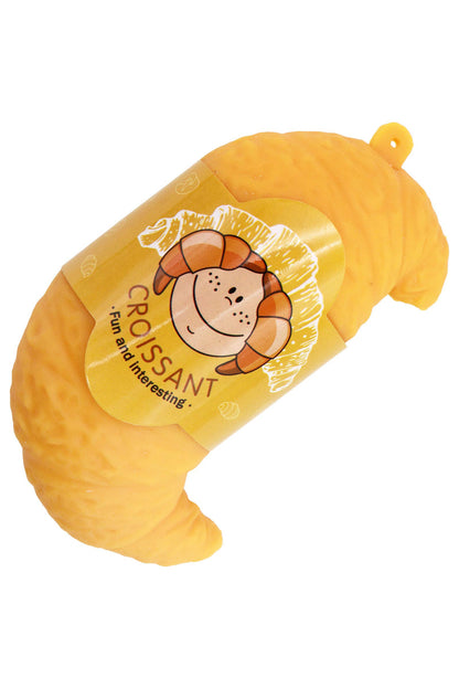 Realistic Croissant Fluffy Slime Filled Squishy
