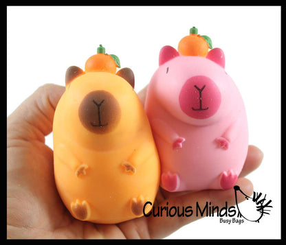 1 Capybara Stretchy Sand Filled - Lover Sensory Fidget Toy W