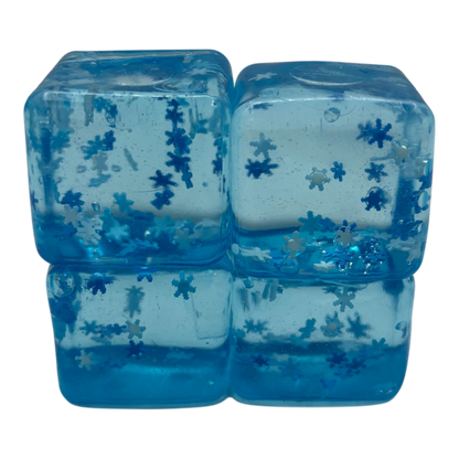 Crystal Squishy Stretch Snowflake Cubes