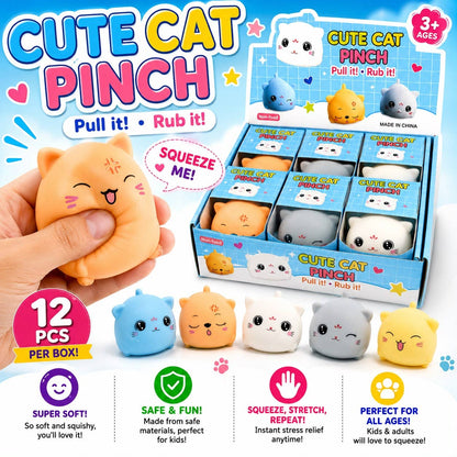Cute Cat Pinch – Super Soft Pull & Rub Squishy Cats