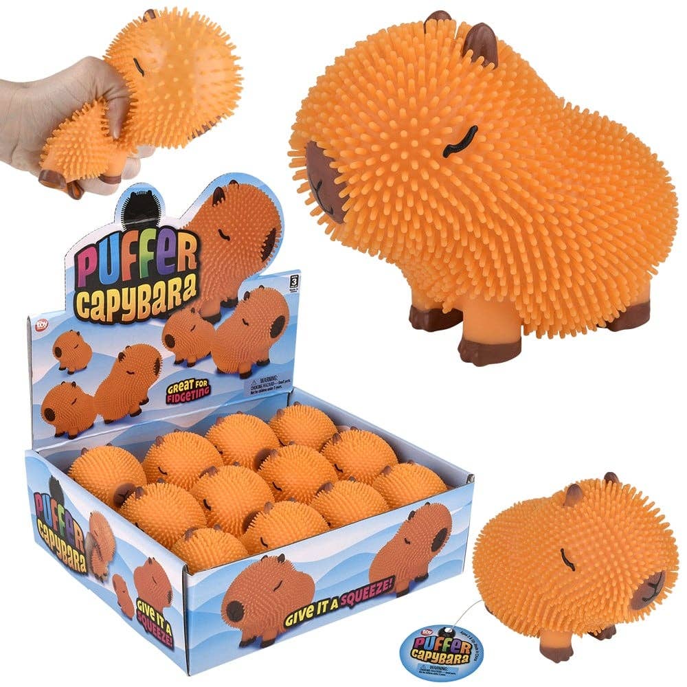 4" Capybara Puffer 12ct - LLB Toys