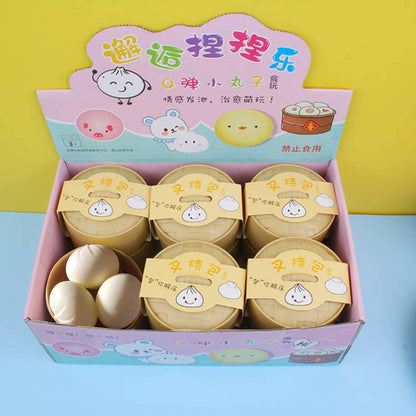 Cute Mini Panda Pig DUMPLINGS Squishy Stress Relief Toy