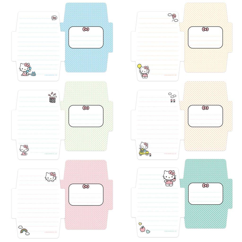 Hello Kitty Classic Pink Mini Note Cards with Stickers