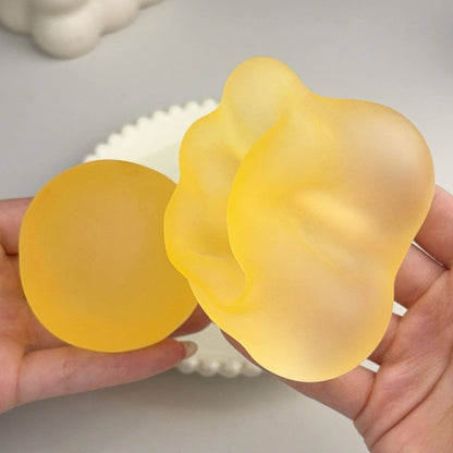 Moldable Frosted Coconut Oil–Style Squishy Stress Ball