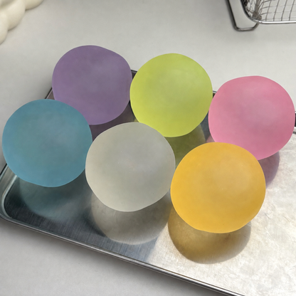 Moldable Frosted Coconut Oil–Style Squishy Stress Ball