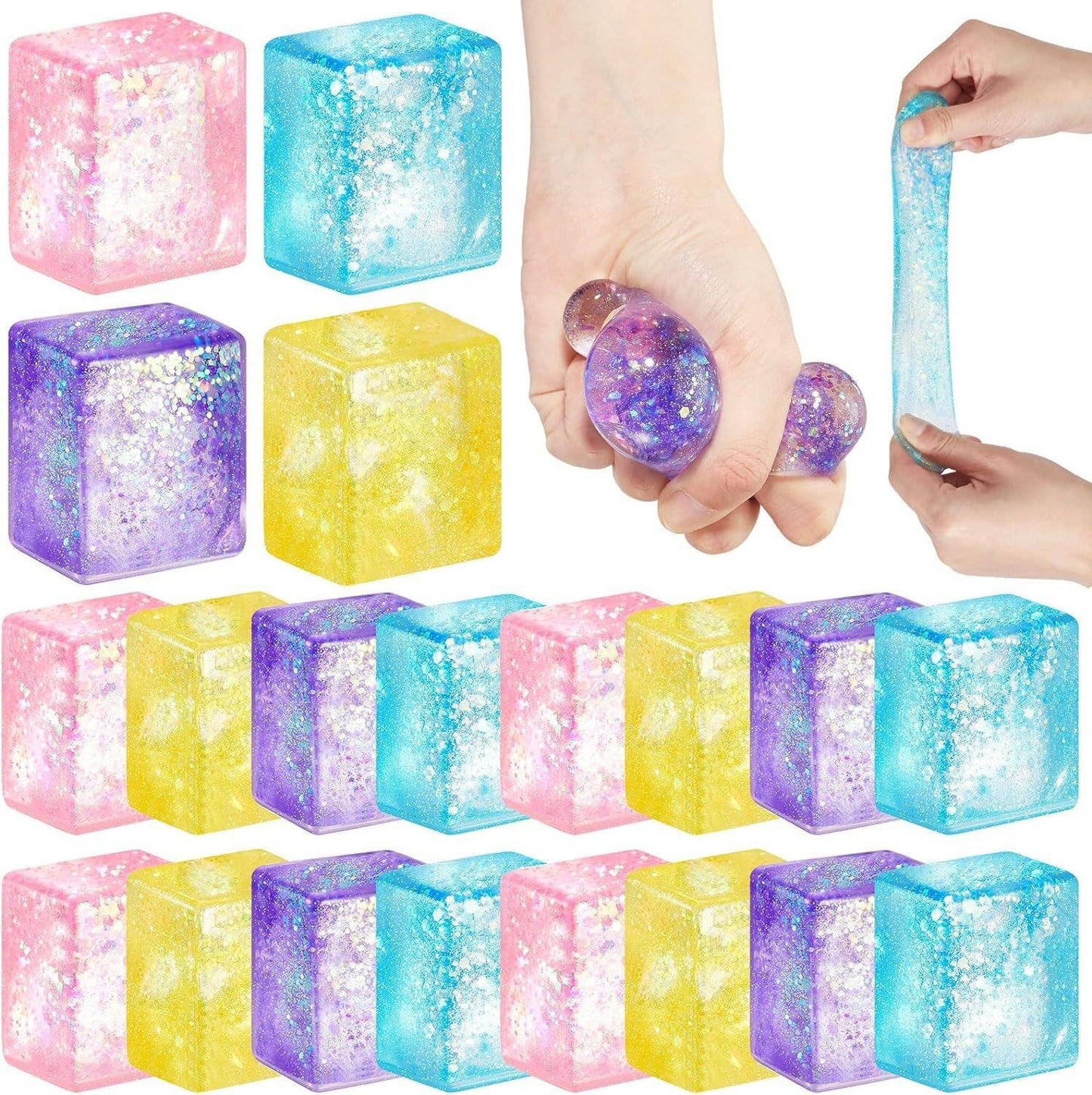Maltose Stress Relief Ball glitter squishy toy-random color