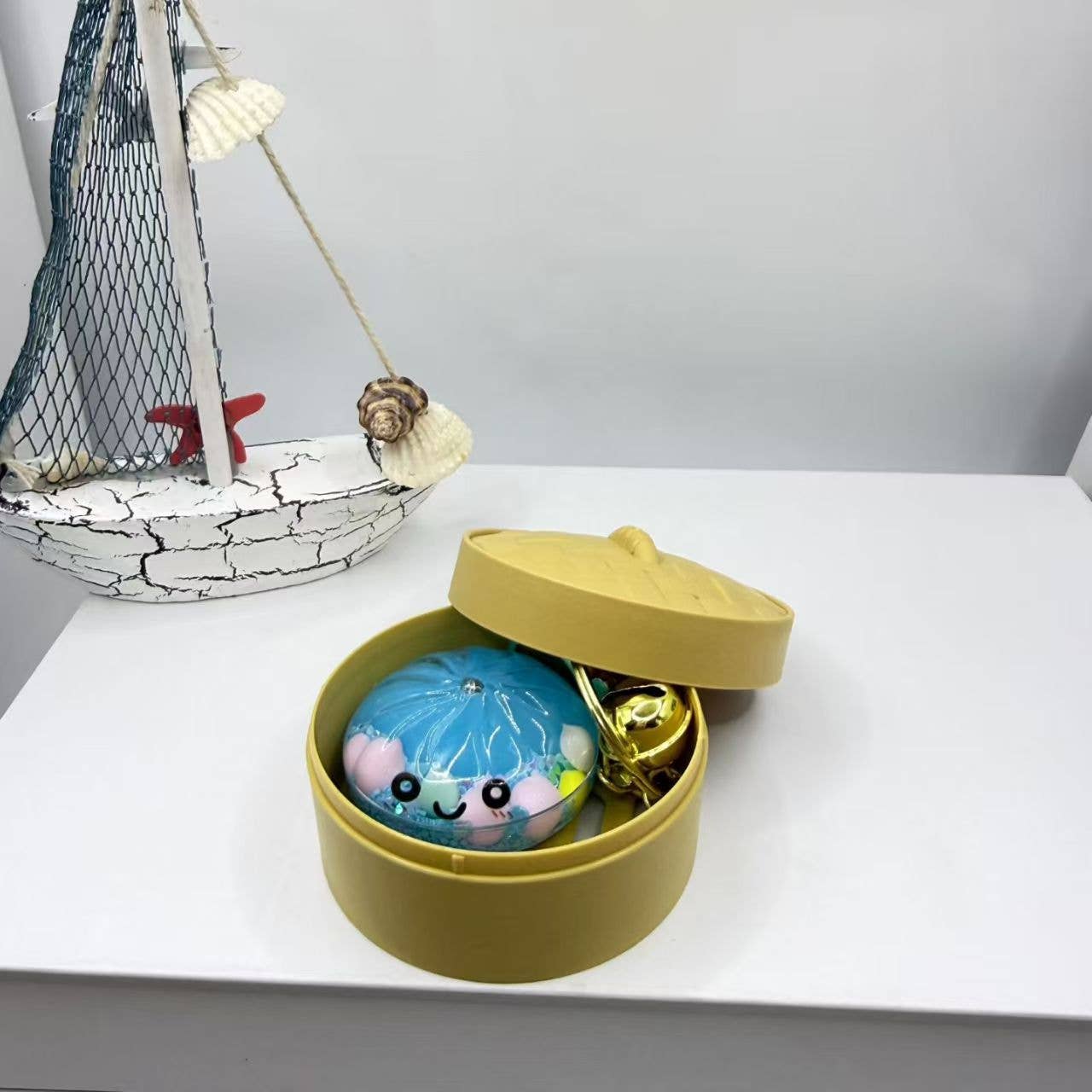 Cute Mini oil DUMPLINGS Keychain Bag Charm