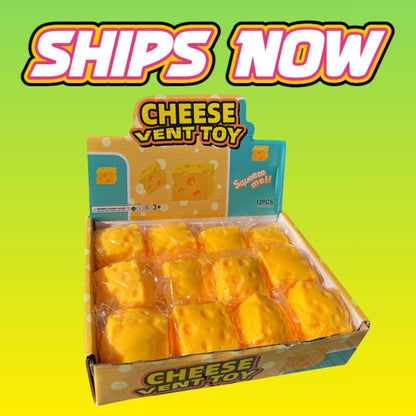 Cheese Vent Toy – Viral Cheese Squishy Stress Toys